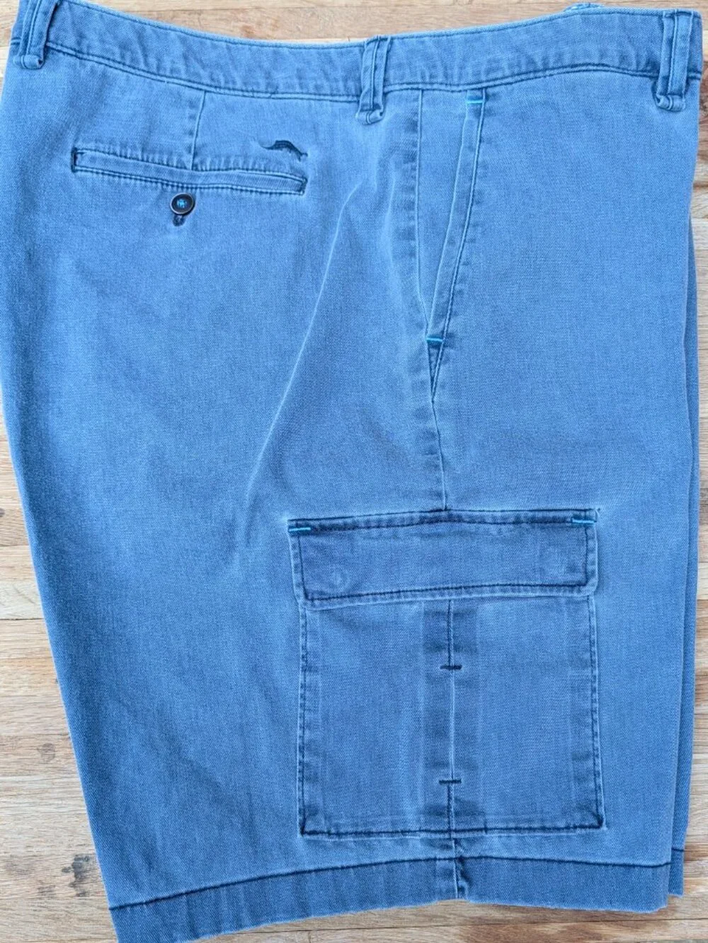 Tommy Bahamas Men's Cargo Shorts - Light Blue - Size 42 - Picture 3 of 9